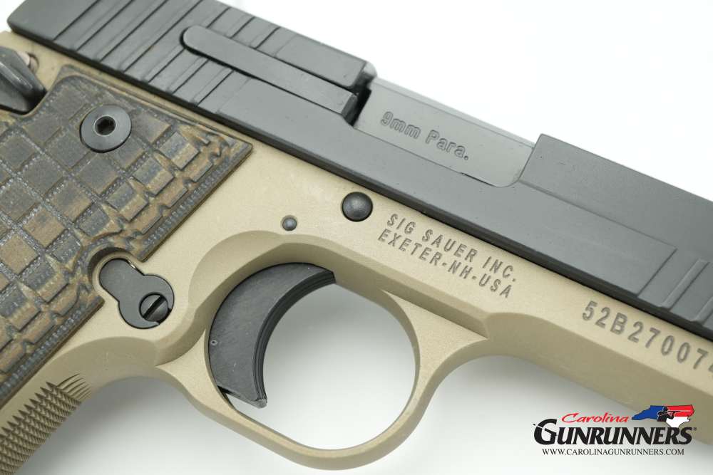 SIG Sauer P938 Semi-Auto Pistol 9mm 3" Barrel Tan Black G10 Grips-img-15
