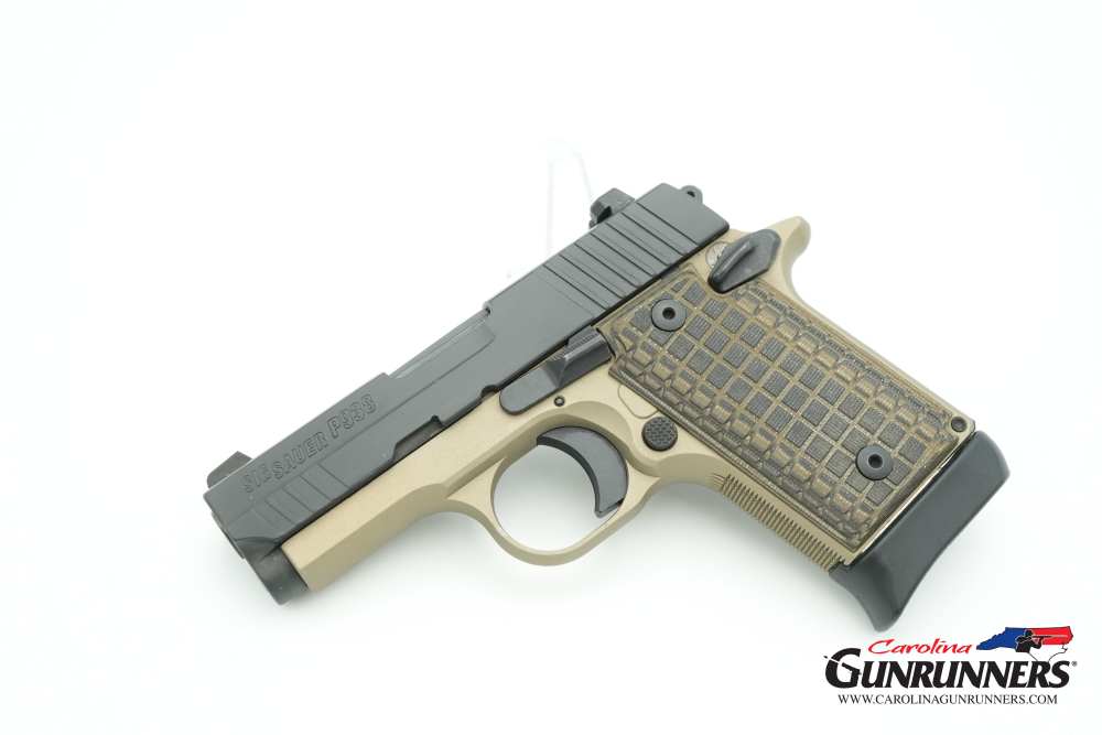 SIG Sauer P938 Semi-Auto Pistol 9mm 3" Barrel Tan Black G10 Grips-img-7