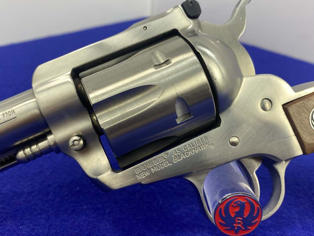 1991 Ruger New Model Blackhawk Sts .45 Colt / .45 ACP 5.5" *DUAL CYLINDERS*-img-9