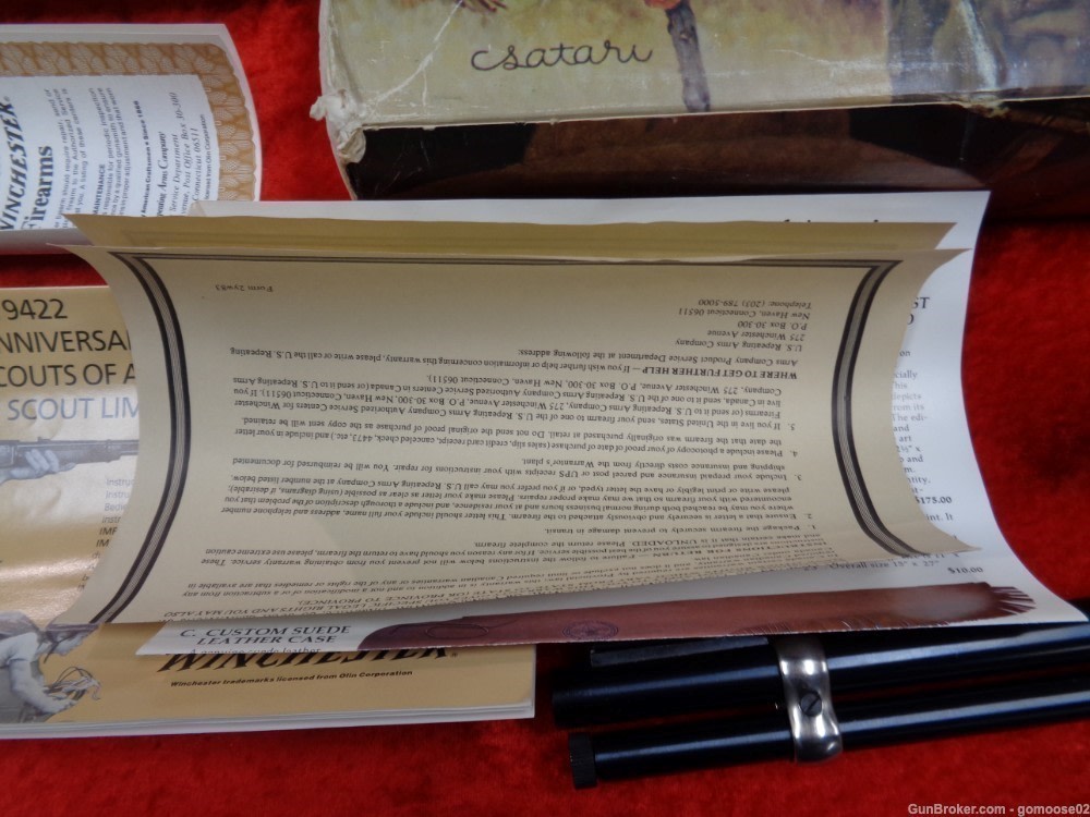 WINCHESTER Model 9422 BOY SCOUT Commemorative High Grade Wood 94 22 I TRADE-img-48