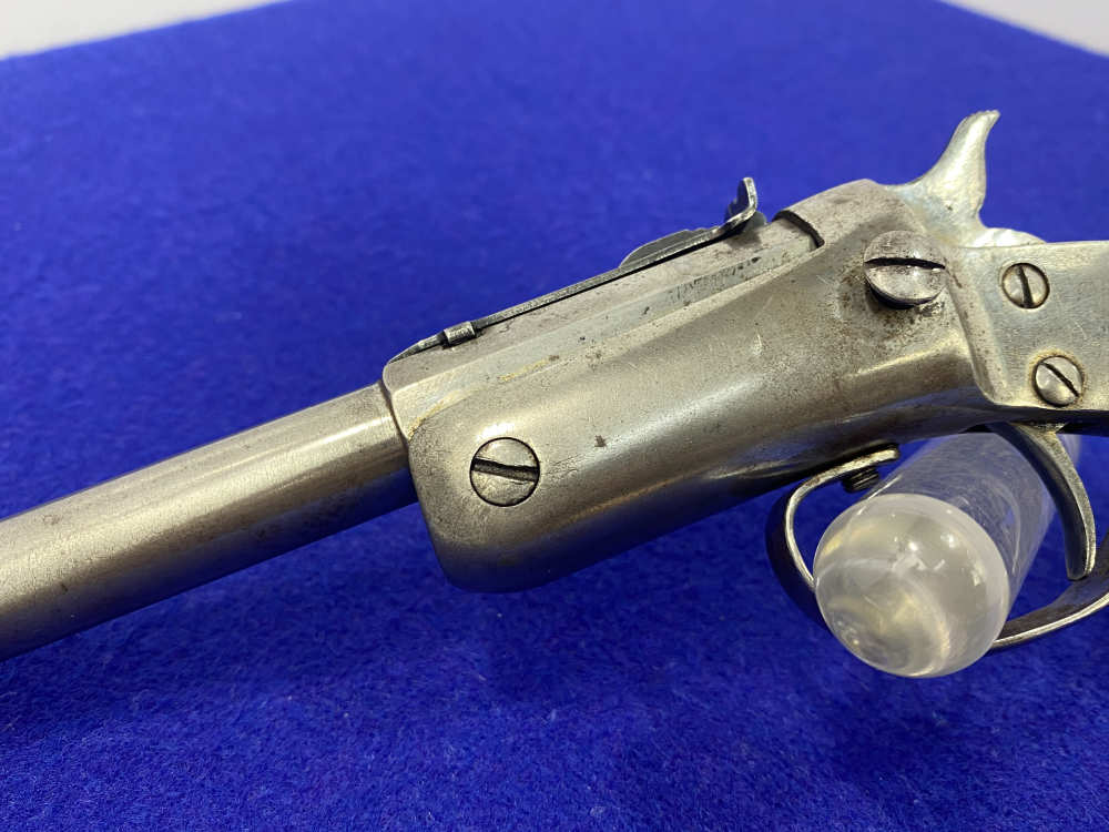 Stevens Tip-Up Target Pistol .22 RF Nickel 6" *ANTIQUE SINGLE-SHOT*-img-6