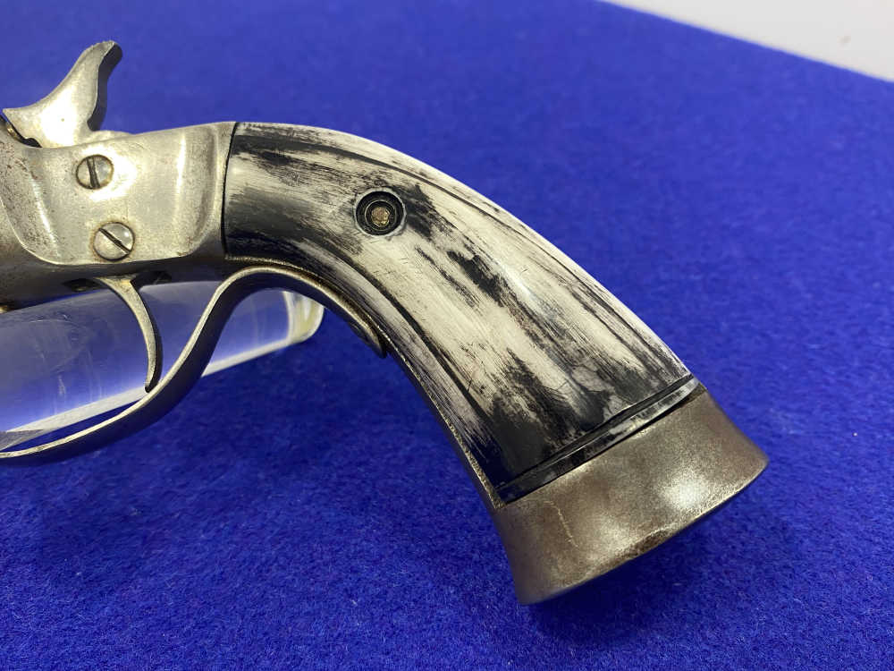 Stevens Tip-Up Target Pistol .22 RF Nickel 6" *ANTIQUE SINGLE-SHOT*-img-4