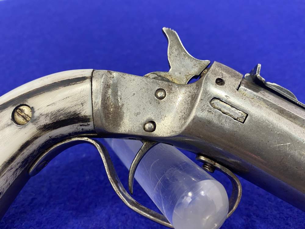 Stevens Tip-Up Target Pistol .22 RF Nickel 6" *ANTIQUE SINGLE-SHOT*-img-10