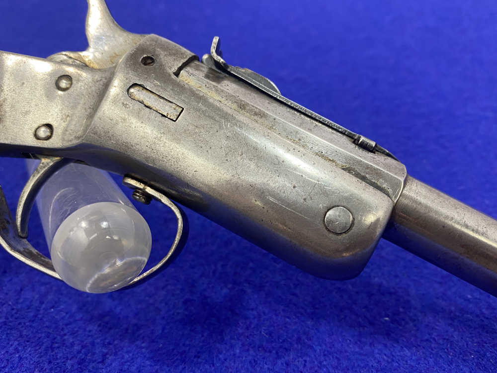 Stevens Tip-Up Target Pistol .22 RF Nickel 6" *ANTIQUE SINGLE-SHOT*-img-11