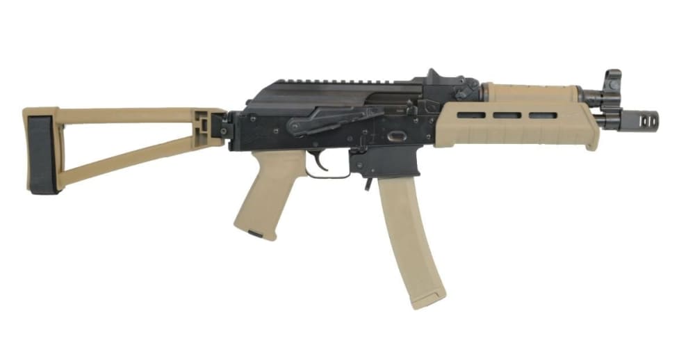 PSA AK-V 9mm MOE Triangle Side Folding Brace Pistol FDE No CC Fee NEW-img-0