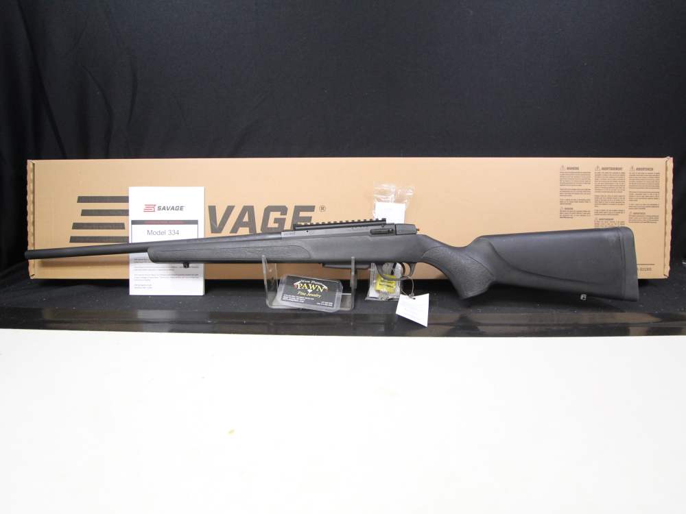 NIB SAVAGE 334 3M BOLT ACTION RIFLE .243 20" 3+1 18824 BLK SYN-img-1
