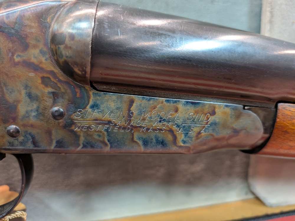 Stevens Model 311D  12ga Side-by-Side Shotgun -Cracked Wrist/Stock-img-3