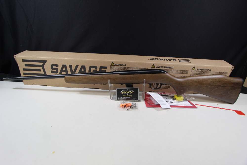 NIB SAVAGE 64 22 LR SEMI AUTO RIFLE 21" 10+1 WOOD STOCK 30000-img-1