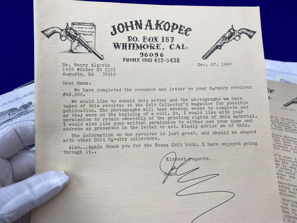 HOLY GRAIL Colt SAA US Calvary - FEATURED IN JOHN KOPEC'S BOOK & DOCUMENTED-img-44
