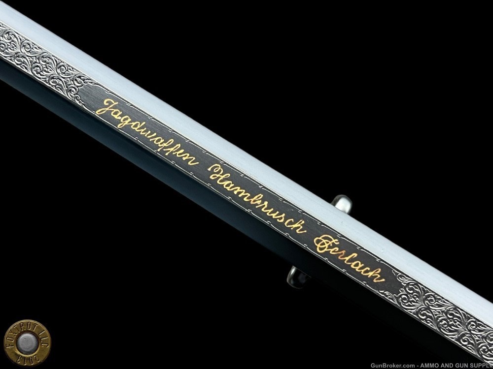 JAGDWAFFEN HAMBRUSCH DELUXE HEEREN ACTION 243 - FULLY ENGRAVED- OCTAGON BBL-img-13