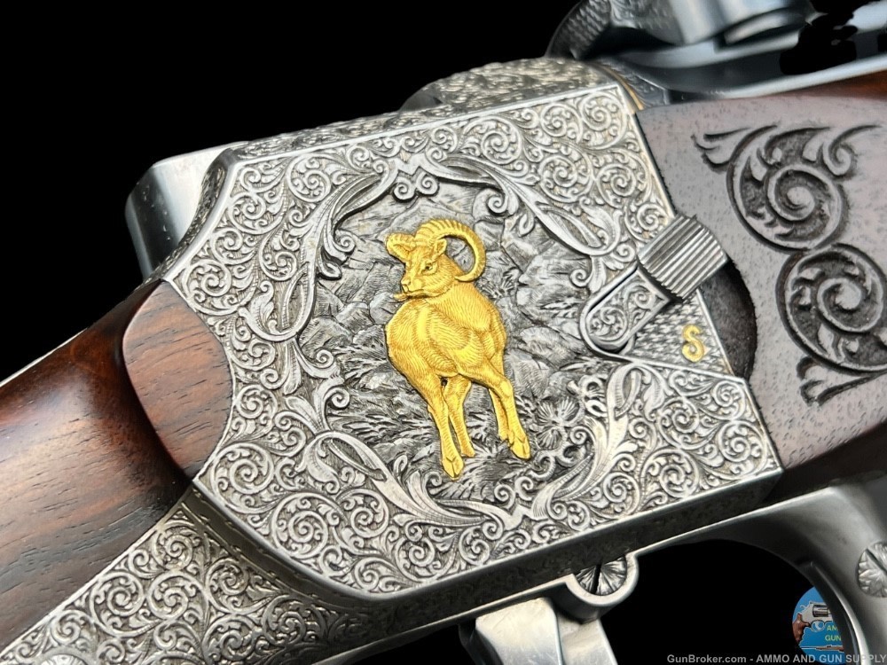 JAGDWAFFEN HAMBRUSCH DELUXE HEEREN ACTION 243 - FULLY ENGRAVED- OCTAGON BBL-img-37