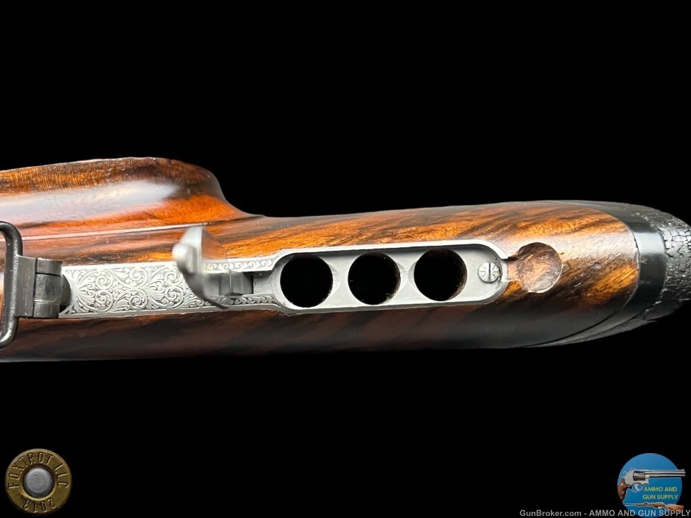 JAGDWAFFEN HAMBRUSCH DELUXE HEEREN ACTION 243 - FULLY ENGRAVED- OCTAGON BBL-img-29