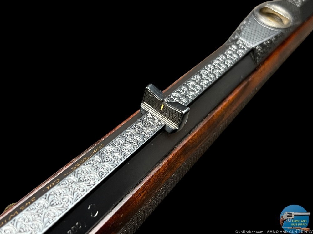 JAGDWAFFEN HAMBRUSCH DELUXE HEEREN ACTION 243 - FULLY ENGRAVED- OCTAGON BBL-img-15
