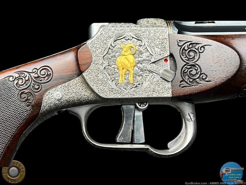 JAGDWAFFEN HAMBRUSCH DELUXE HEEREN ACTION 243 - FULLY ENGRAVED- OCTAGON BBL-img-5