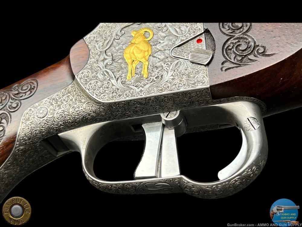 JAGDWAFFEN HAMBRUSCH DELUXE HEEREN ACTION 243 - FULLY ENGRAVED- OCTAGON BBL-img-9