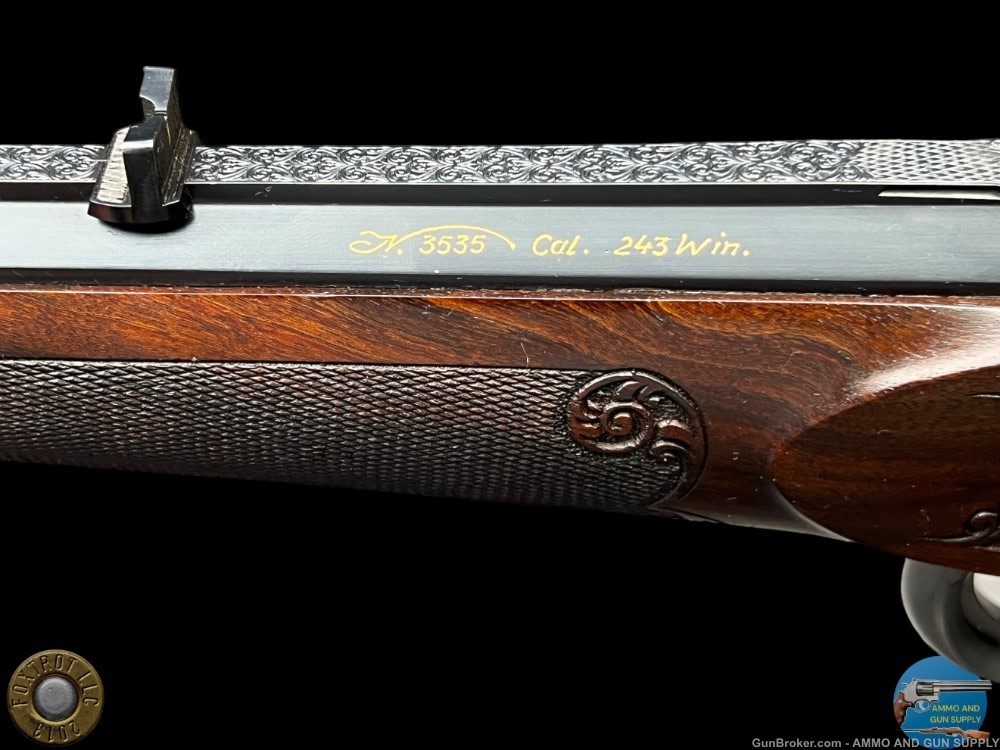 JAGDWAFFEN HAMBRUSCH DELUXE HEEREN ACTION 243 - FULLY ENGRAVED- OCTAGON BBL-img-12