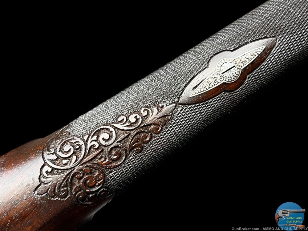 JAGDWAFFEN HAMBRUSCH DELUXE HEEREN ACTION 243 - FULLY ENGRAVED- OCTAGON BBL-img-18