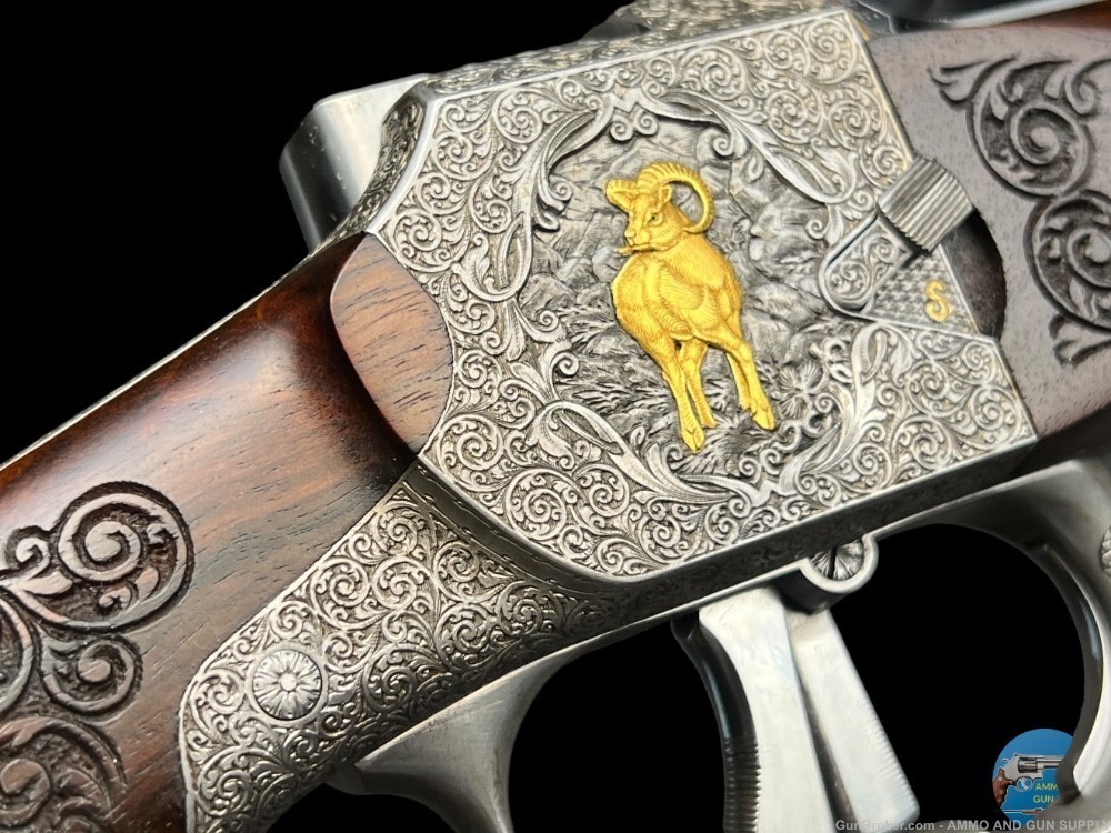 JAGDWAFFEN HAMBRUSCH DELUXE HEEREN ACTION 243 - FULLY ENGRAVED- OCTAGON BBL-img-36