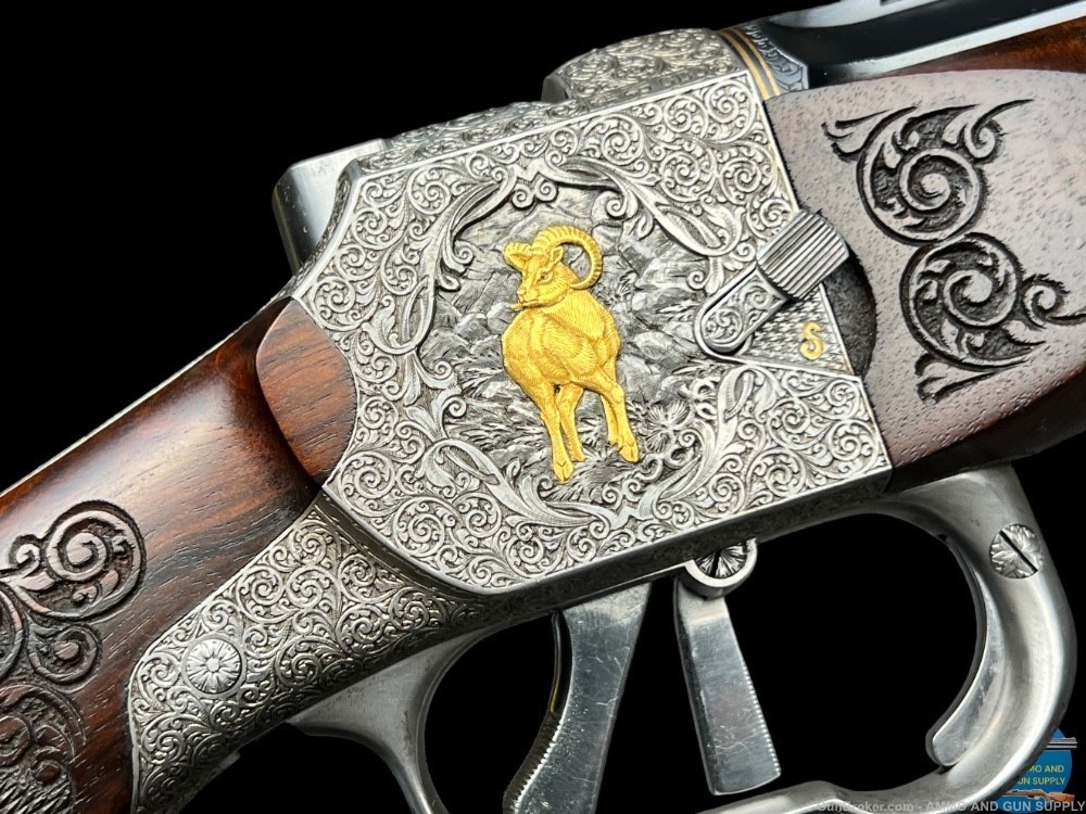 JAGDWAFFEN HAMBRUSCH DELUXE HEEREN ACTION 243 - FULLY ENGRAVED- OCTAGON BBL-img-27
