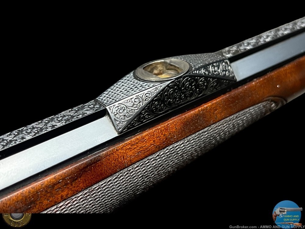 JAGDWAFFEN HAMBRUSCH DELUXE HEEREN ACTION 243 - FULLY ENGRAVED- OCTAGON BBL-img-20