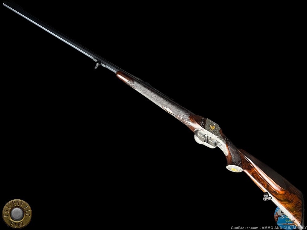 JAGDWAFFEN HAMBRUSCH DELUXE HEEREN ACTION 243 - FULLY ENGRAVED- OCTAGON BBL-img-2