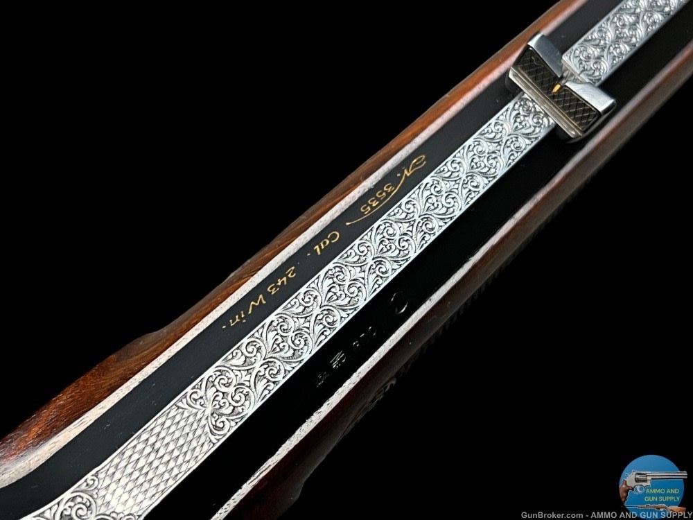 JAGDWAFFEN HAMBRUSCH DELUXE HEEREN ACTION 243 - FULLY ENGRAVED- OCTAGON BBL-img-14