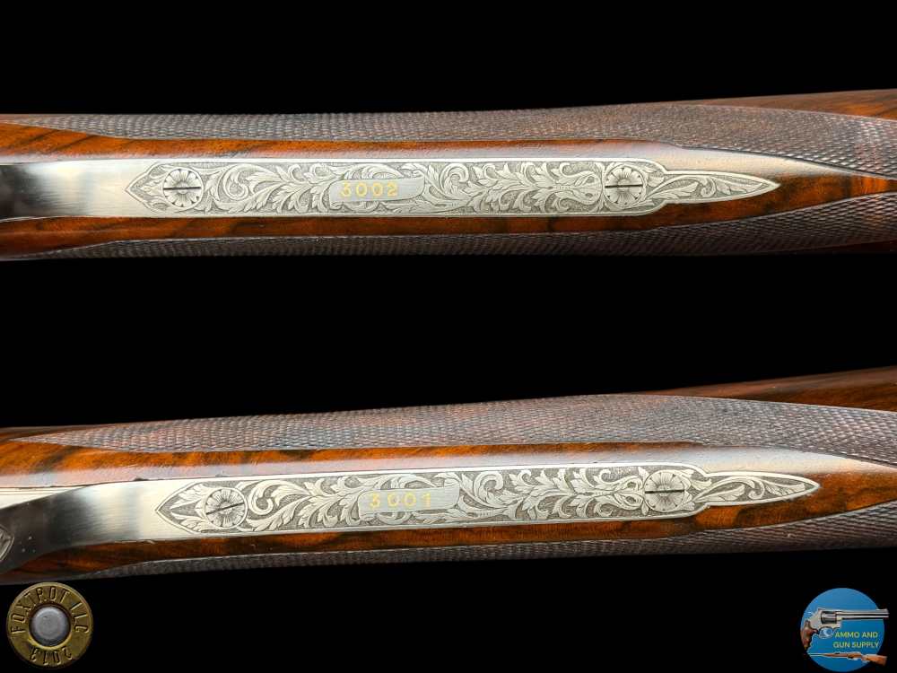EXHIBITION PAIR - TOMASONI ENGRAVED - PERUGINI & VISINI 20 GA 3" - 30" BBLS-img-10