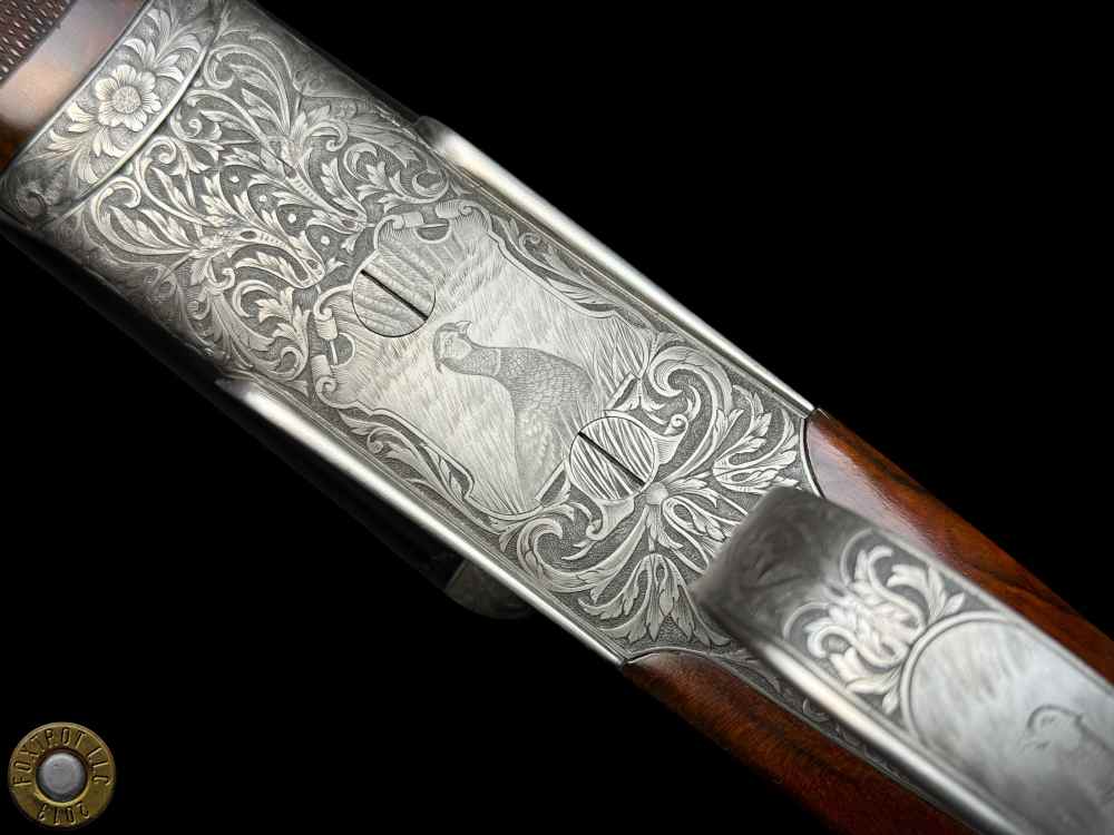 EXHIBITION PAIR - TOMASONI ENGRAVED - PERUGINI & VISINI 20 GA 3" - 30" BBLS-img-21