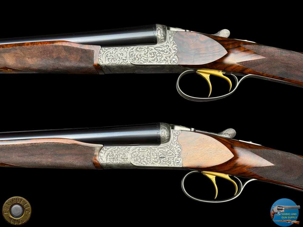 EXHIBITION PAIR - TOMASONI ENGRAVED - PERUGINI & VISINI 20 GA 3" - 30" BBLS-img-7