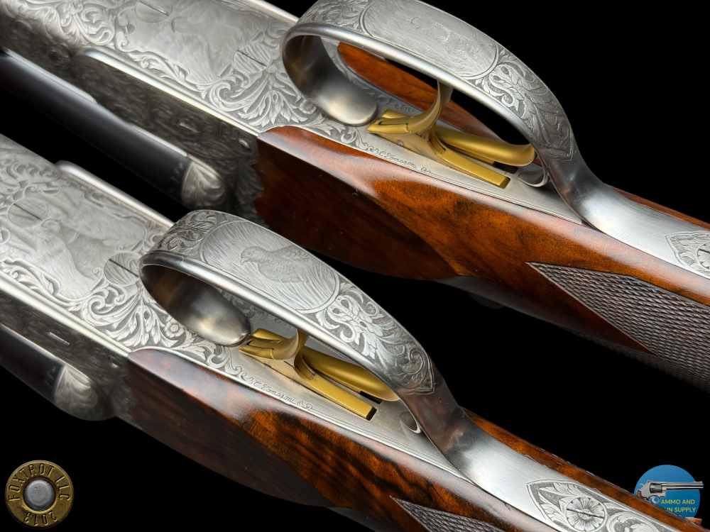 EXHIBITION PAIR - TOMASONI ENGRAVED - PERUGINI & VISINI 20 GA 3" - 30" BBLS-img-19