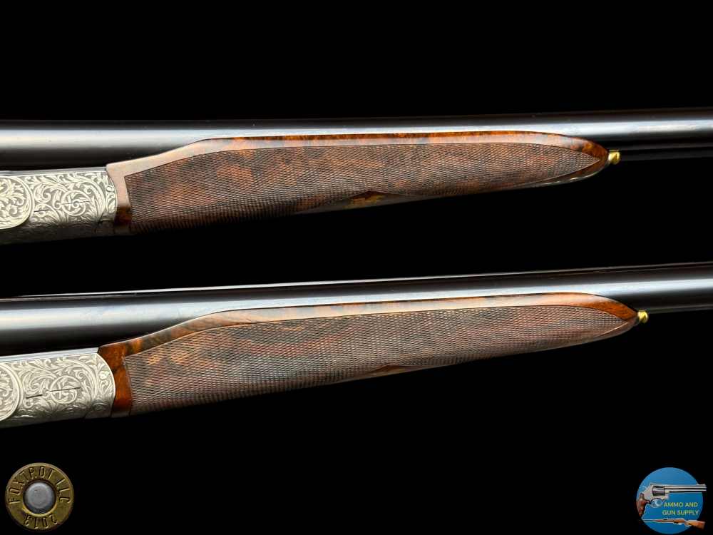 EXHIBITION PAIR - TOMASONI ENGRAVED - PERUGINI & VISINI 20 GA 3" - 30" BBLS-img-12