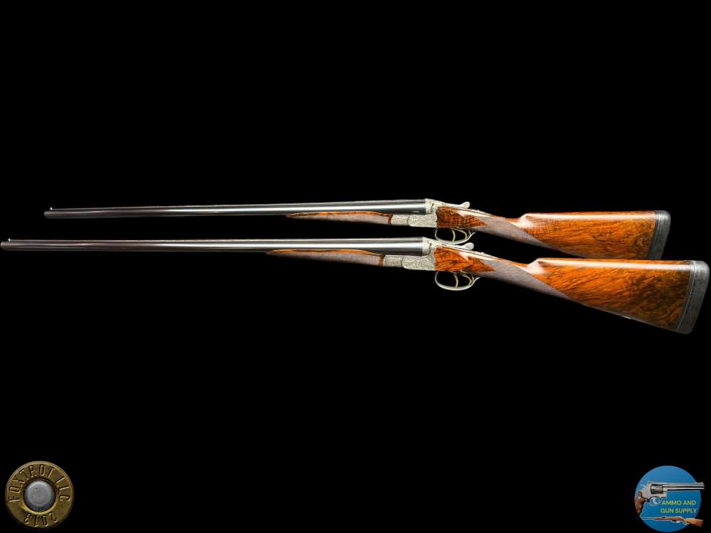 EXHIBITION PAIR - TOMASONI ENGRAVED - PERUGINI & VISINI 20 GA 3" - 30" BBLS-img-2