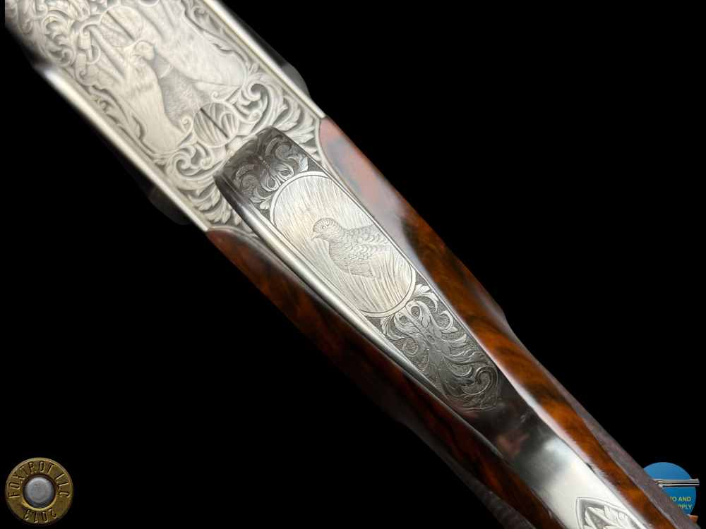 EXHIBITION PAIR - TOMASONI ENGRAVED - PERUGINI & VISINI 20 GA 3" - 30" BBLS-img-22