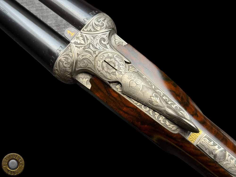 EXHIBITION PAIR - TOMASONI ENGRAVED - PERUGINI & VISINI 20 GA 3" - 30" BBLS-img-24