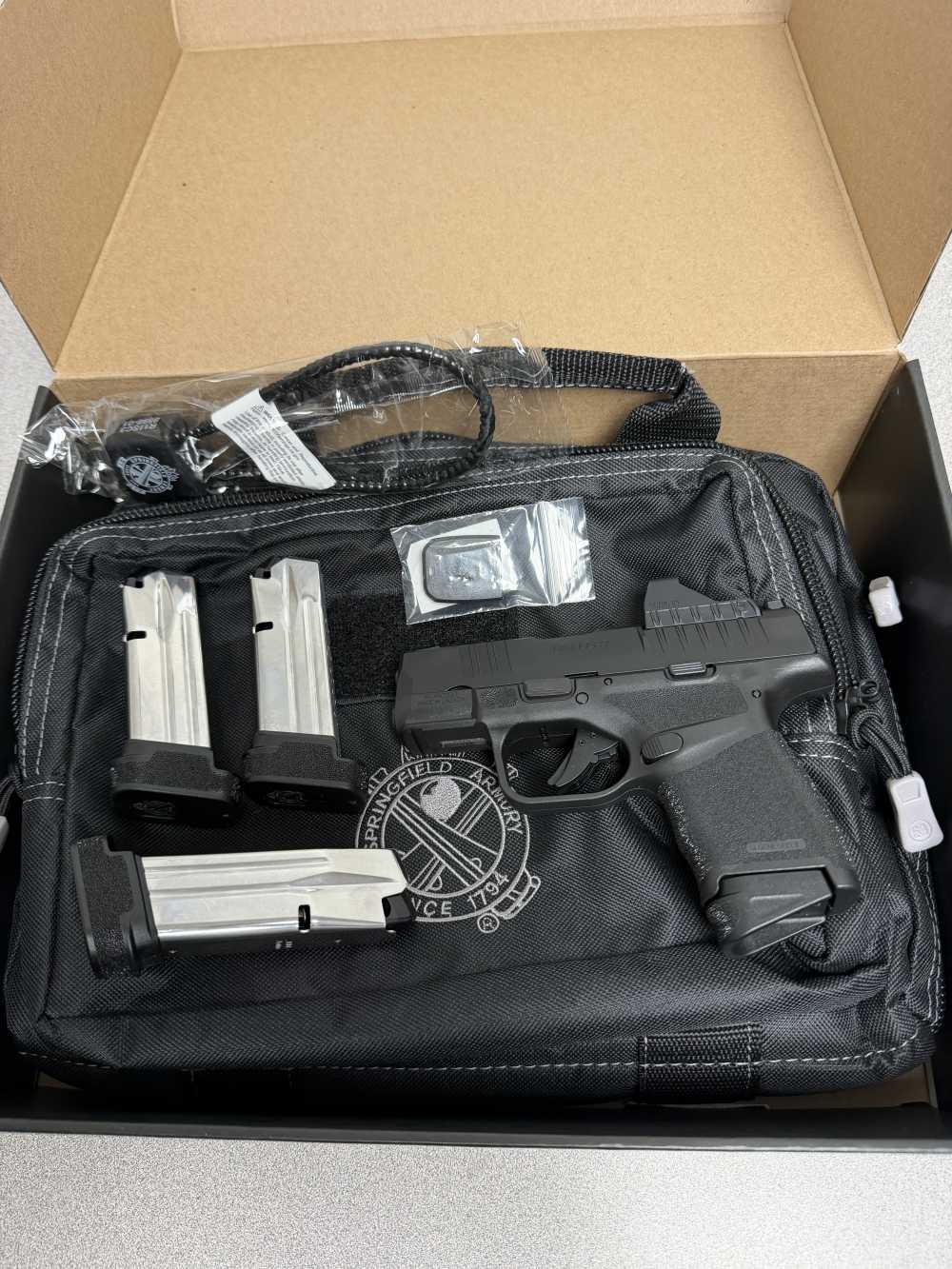 Springfield Hellcat OSP Gear Pac Optic Ready, 380 ACP, 3”, Black, 13 Rds-img-0