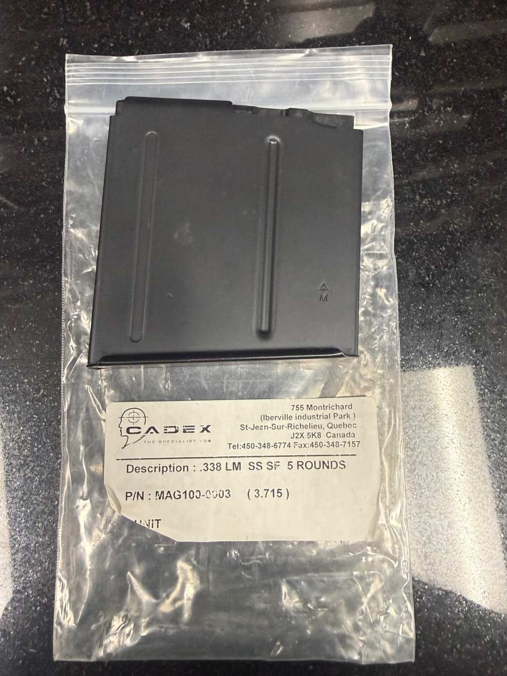 Cadex AICS .338 LM SSSF 5 rd Magazine-img-2