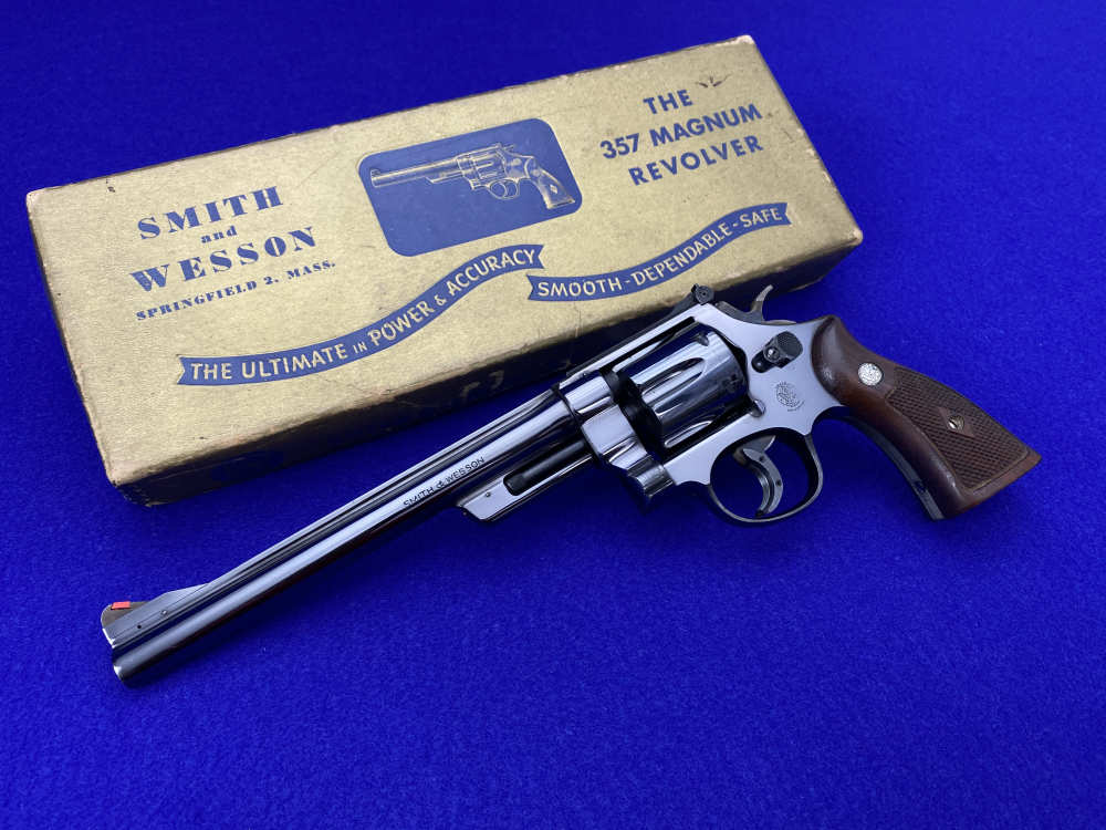 SCARCE 1954 Smith Wesson PRE-27 .357Mag *DESIRABLE 8 3/8" PINNED BBL*-img-0