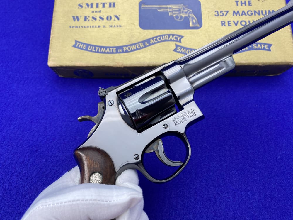 SCARCE 1954 Smith Wesson PRE-27 .357Mag *DESIRABLE 8 3/8" PINNED BBL*-img-39