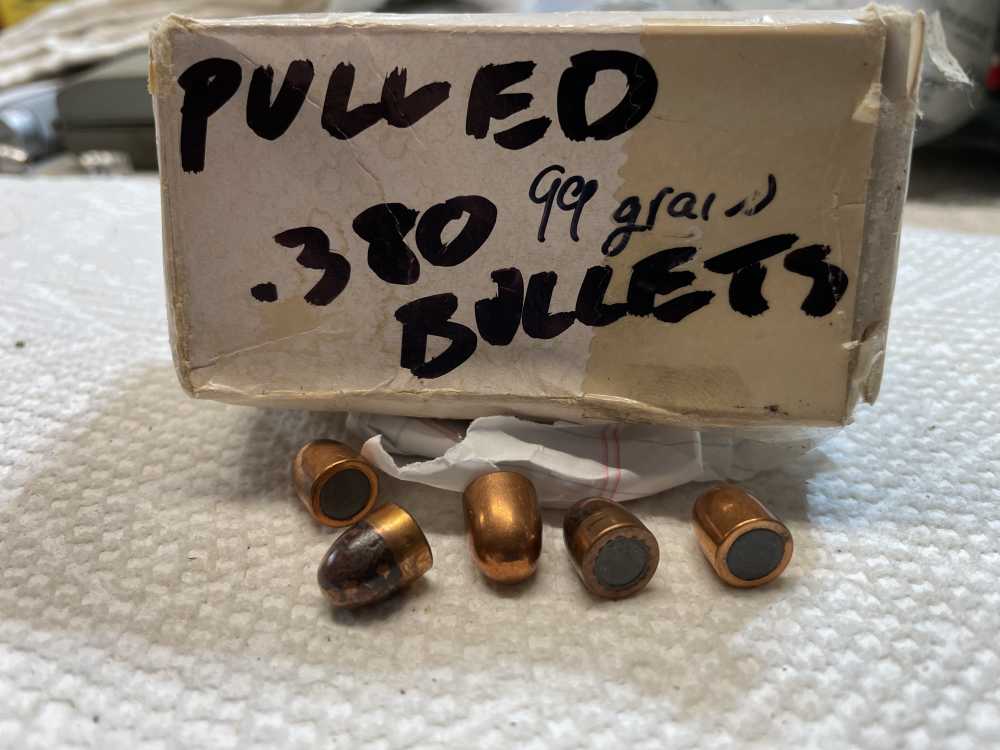 380 cal 99 grain FMJ Partial  Pulled 59/bx-img-0