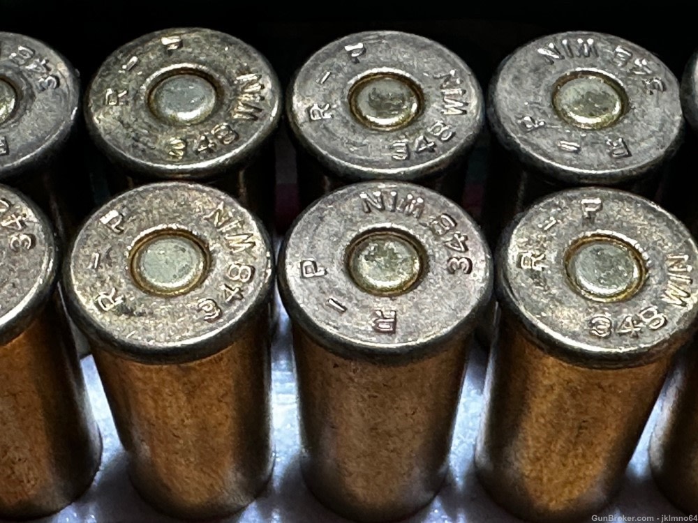 20 rounds of new old stock Remington 348 Win 200 grain SP Core-Lokt ammo-img-4