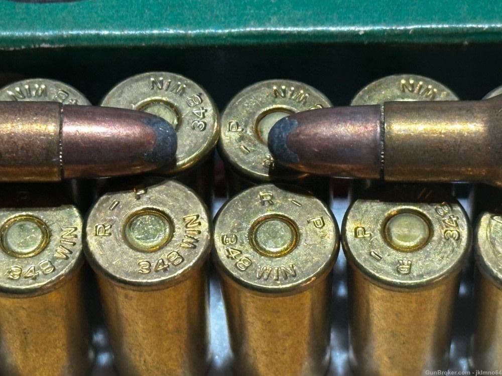 20 rounds of new old stock Remington 348 Win 200 grain SP Core-Lokt ammo-img-3