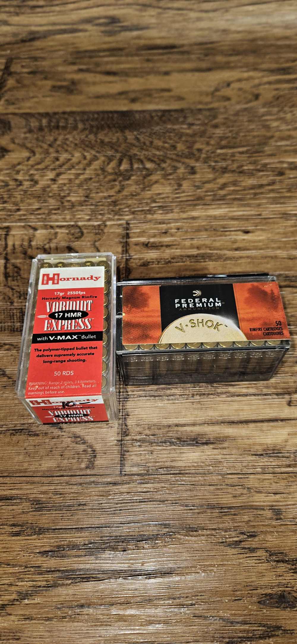 (LW-A1) 100 Rounds of .17 HMR Federal V-Shok & Hornady Varmint Express-img-0