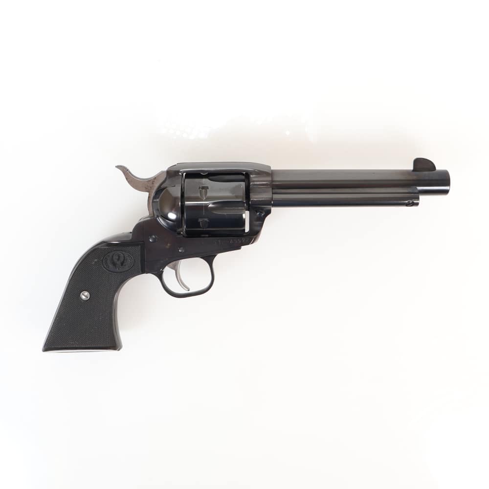 Ruger New Vaquero 357 Magnum 5.5” BBL, 6 Round Cylinder, Blued/Black Grips!-img-0