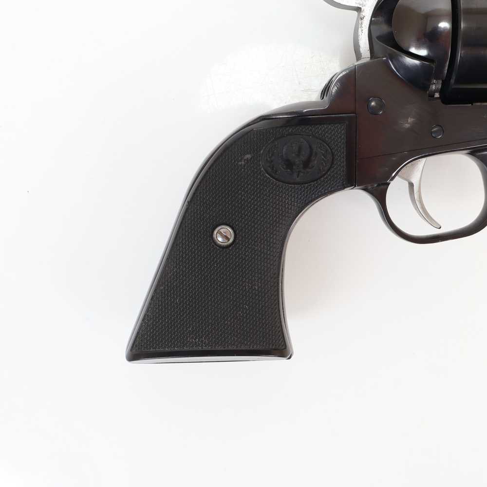 Ruger New Vaquero 357 Magnum 5.5” BBL, 6 Round Cylinder, Blued/Black Grips!-img-1