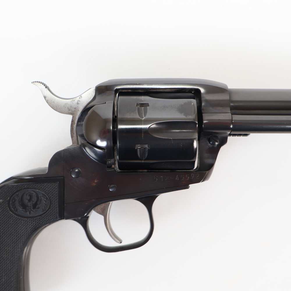 Ruger New Vaquero 357 Magnum 5.5” BBL, 6 Round Cylinder, Blued/Black Grips!-img-2