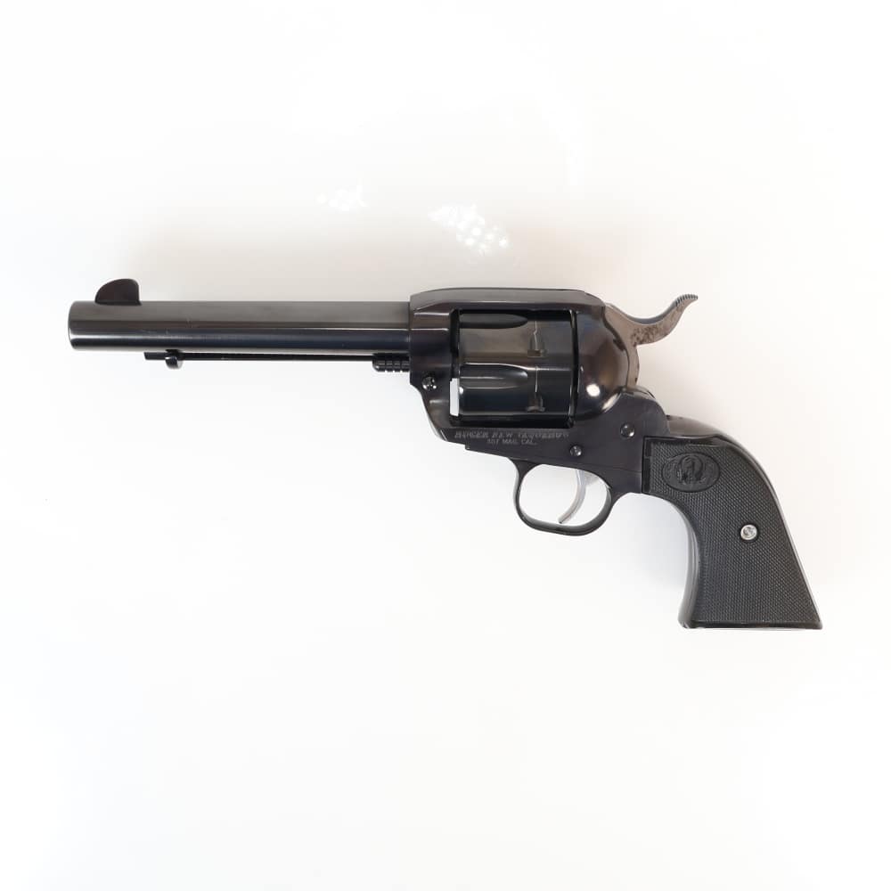 Ruger New Vaquero 357 Magnum 5.5” BBL, 6 Round Cylinder, Blued/Black Grips!-img-4