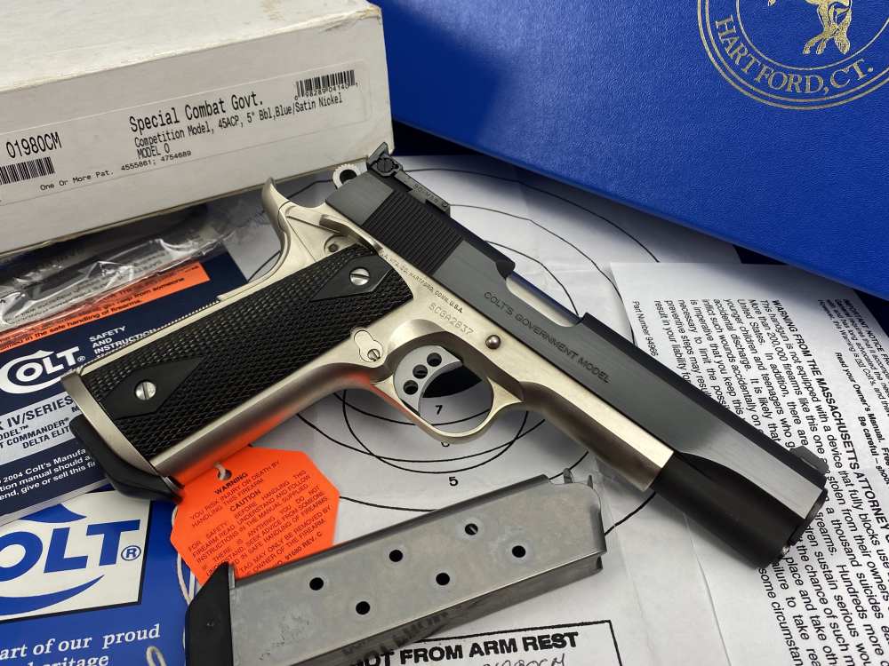 Colt Special Combat Government E-Nickel Two-Tone .45ACP *RARE CUSTOM SHOP*-img-12