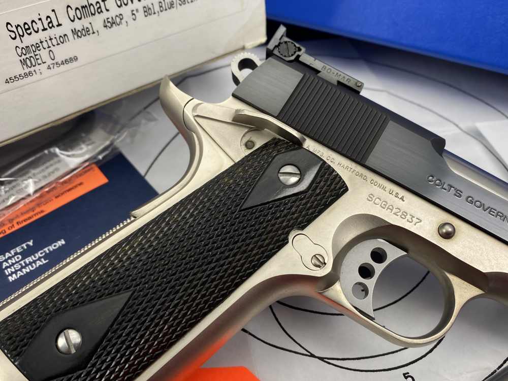 Colt Special Combat Government E-Nickel Two-Tone .45ACP *RARE CUSTOM SHOP*-img-14