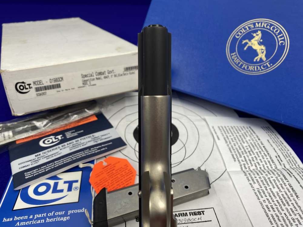 Colt Special Combat Government E-Nickel Two-Tone .45ACP *RARE CUSTOM SHOP*-img-31