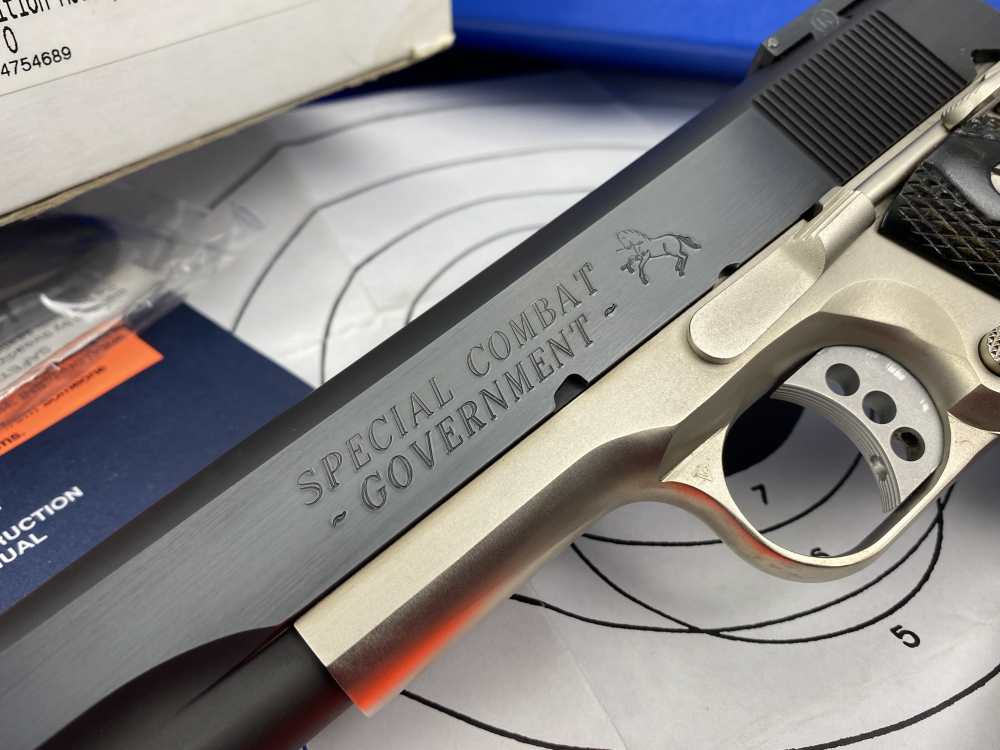 Colt Special Combat Government E-Nickel Two-Tone .45ACP *RARE CUSTOM SHOP*-img-8